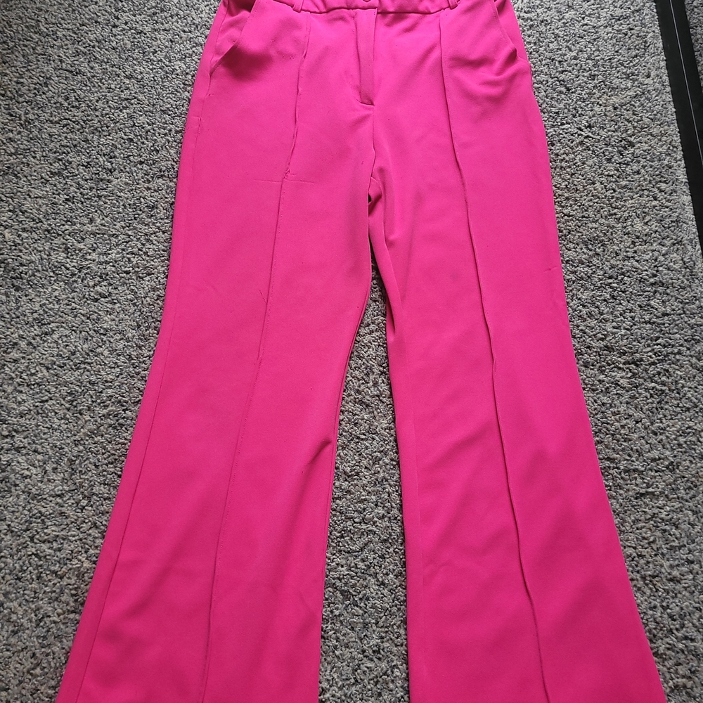 Sincerely Jules Fuchsia Wide-Leg Pants